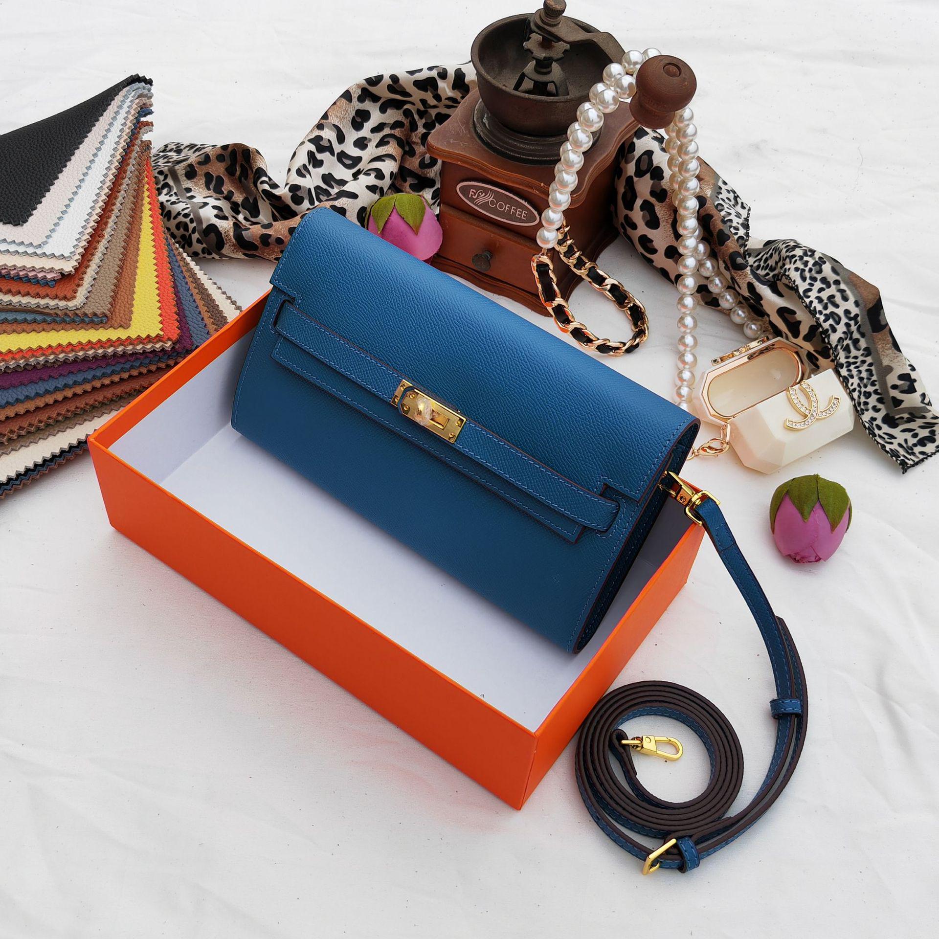 

Женский длинный кошелек из коровьей кожи с рисунком пальмы 2025 года с несколькими отделениями для карт