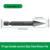 Woodworking Double-Flute Hex Shank Milling Cutter: Engraving, Enlarging Holes, Grooving, Sanding Alloy Steel Rotary File.