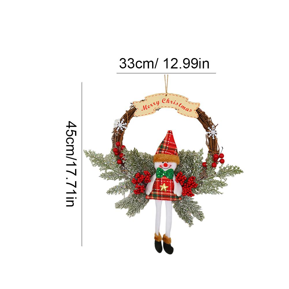 Christmas Wreath Artificial Dead Branches Garlands Hanging Floral Foliage Garland for New Year Xmas Navidad Decoration Ornaments