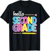 100 Cotton Hello Second 2nd Grade First Day Back To School 2024 Girls T Golf Gift Tshirt For Unisex And Unisex