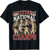 1776 Nationale Champions Patriotisches Amerika Gründervater T-Shirt