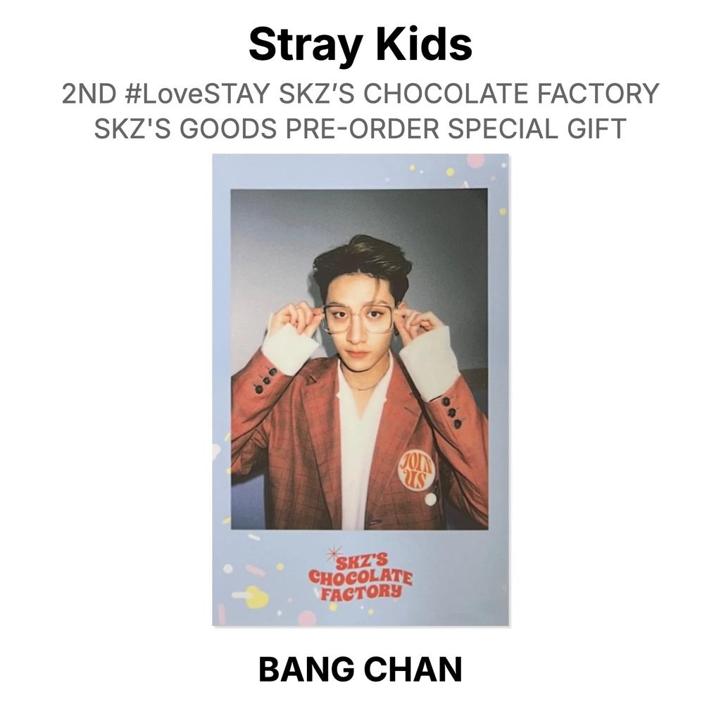 Stray Kids 2ND #LoveSTAY SKZ’S CHOCOLATE FACTORY SKZ'S GOODS PRE-ORDER SPECIAL GIFT Official Photocard