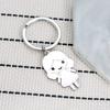 Cartoon Boy Girl Stainless Steel Keychain Sweet Couple Design Fashion Bag Pendant Practical Romantic Gift
