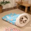 Warm Cat Sleeping Bag Fluffy Feel Thickened Winter Pet Pocket Type Quilt Bed Kitten Puppy Soft Comfortable Nest Pet Supplies