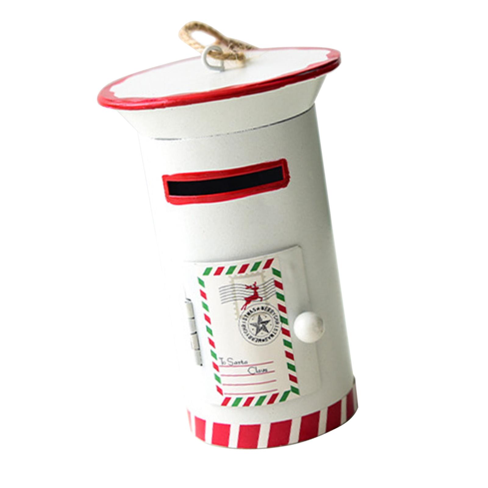 Santa Mailbox Christmas Tree Ornament Charm Pendant for Party Yard Holiday