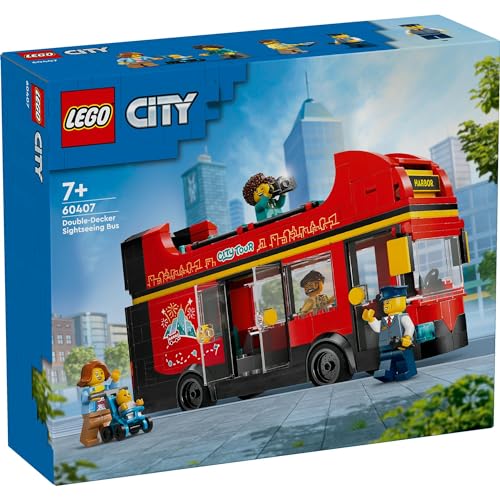 LEGO City Rosso Autobus a Due Piani 60407 Giocattolo Ragazzi Ragazze