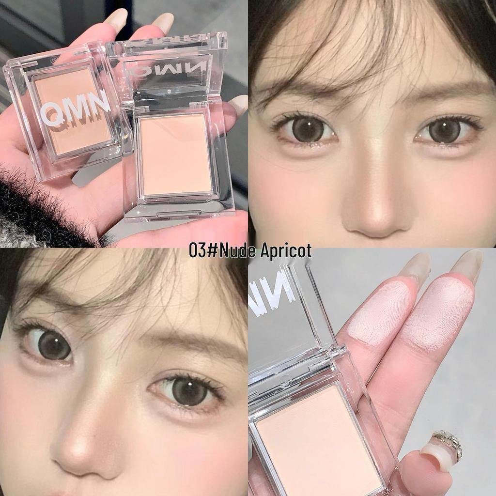 QMN Misty Sweetheart Matte Single-Color Highlighter Eyeshadow for Daily Cosmetics and Student Party Makeup