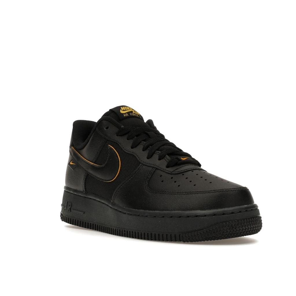 Nike Air Force 1 07 Black University Gold Men Sneakers Dark-Smoke-Grey FZ4617-001