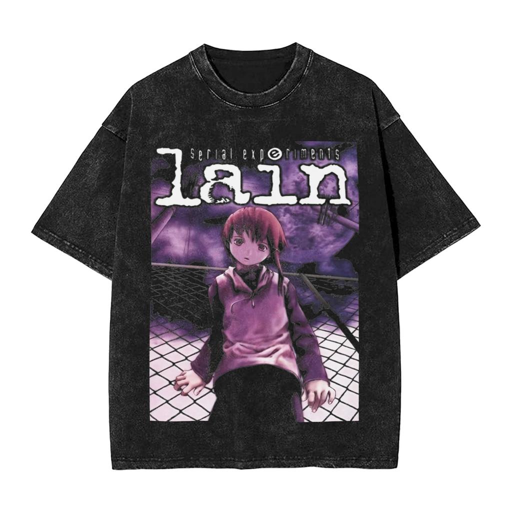 Manga Graphic T-shirt Washed Oversized T Shirt Men Women Clothing Casual Soft Cotton Short Sleeve Tees