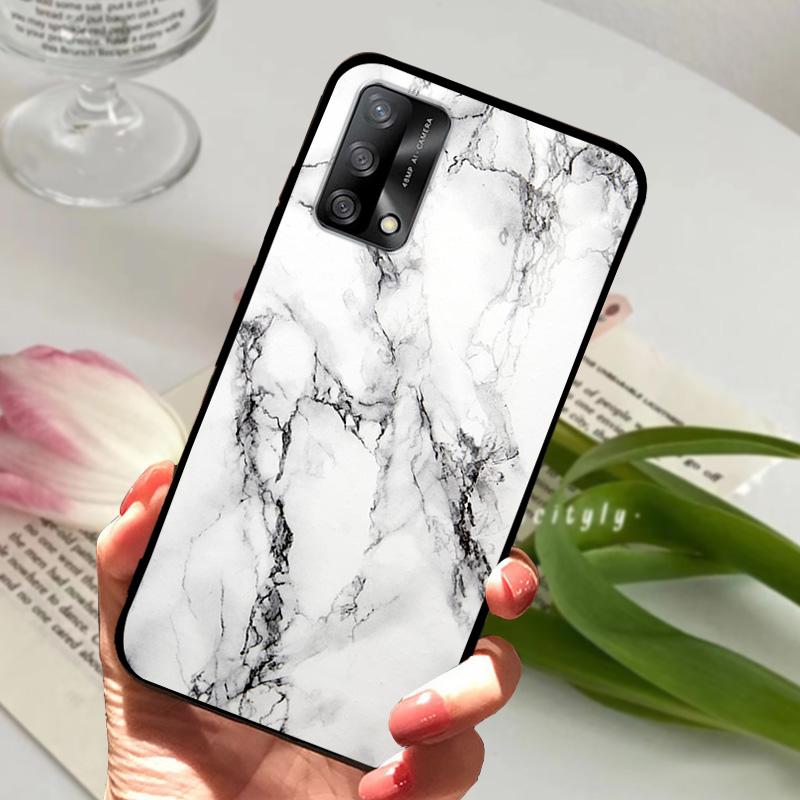 Für Oppo A74 4G Hülle CHP2219 Stoßfest Farbe Lackiert Matt Weiches TPU Silikon Handyhülle Für OPPO F19 Bumper CPH2219 Fundas