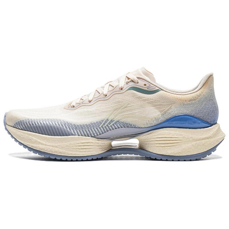 Li-Ning Super Light 22 Men Running Shoes Grit Gray Pigeon Gray Iridescent Blue ARBV001-52 44