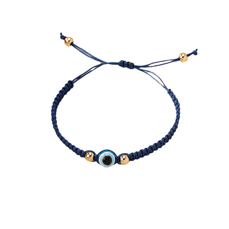 Minimalist Retro Braided Rope Bracelet for Women - Trendy Eye Design