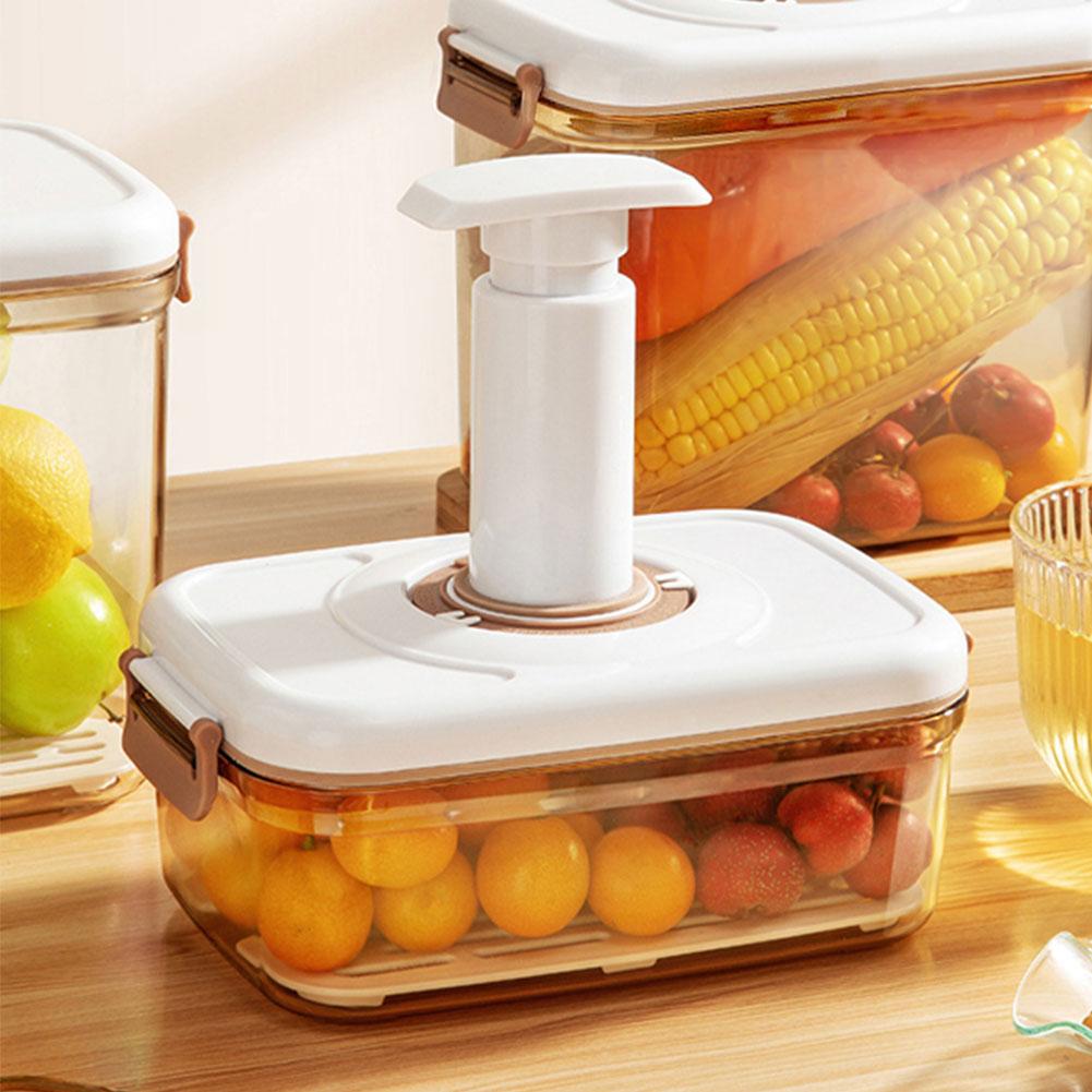 Vacuum Food Storage Box Fresh-Keeping Canister Sealed Storage Large Capacity Container Dispenser for Kitchen Food Storage Box