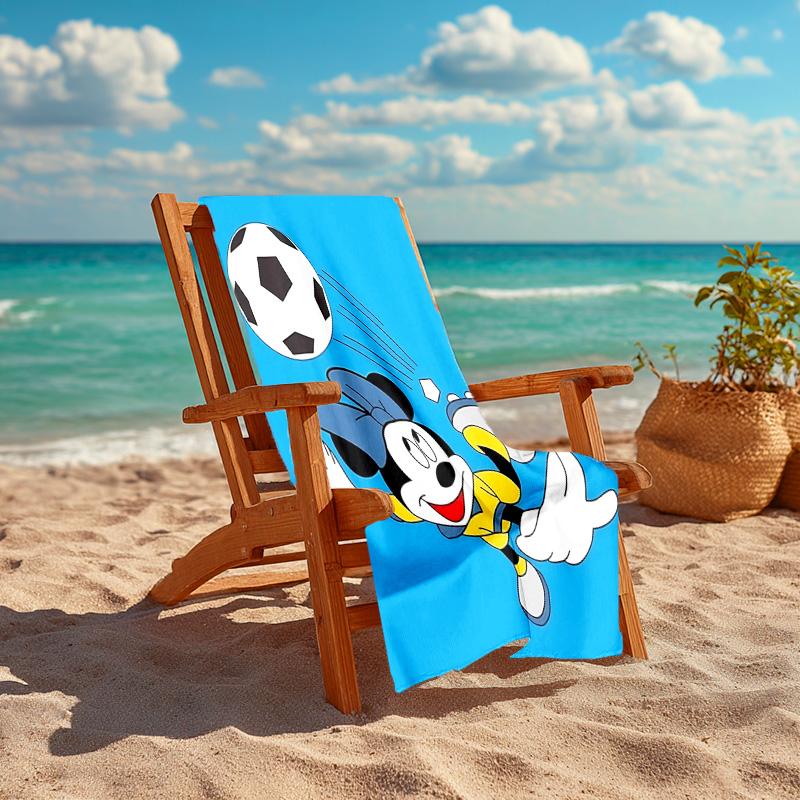 1pc Mickey Mouse Soccer Action Microfiber Beach Towels Quick Dry Towel Sand Beach Towels Pool for Travel Swim Pool. S07210119