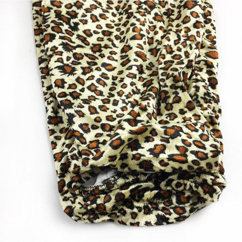 Sexy Halloween Leopard Costume For Women Animal Cat Cosplay Long Sleeves  Hoodied Dress Performance Party Clubnight Suit Adult