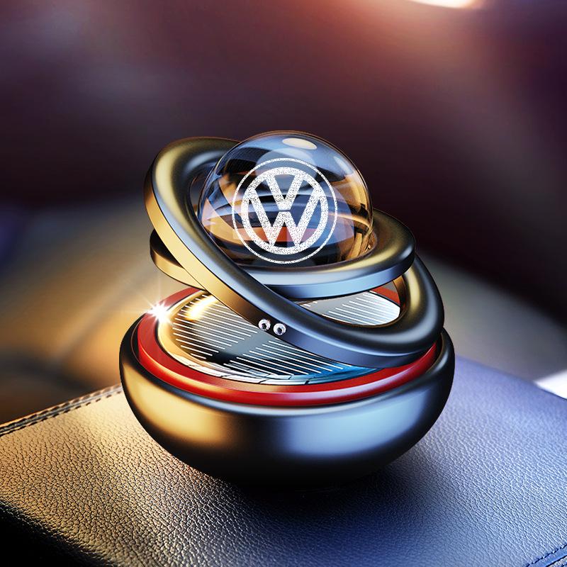 Interstellar Suspension Solar Car Air Freshener - Aluminum Alloy Perfume Ornament