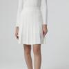 I Parka Knit Pleated Skirt (White)