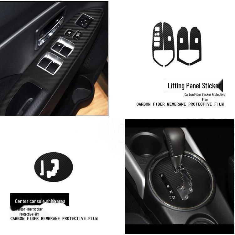 Mitsubishi ASX Interior Carbon Fiber Sticker for Gear, Control, & Window Decor