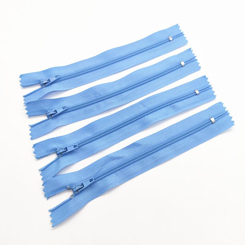 10Pcs  3# 7.5Cm-60Cm (3-24 Inches) Closed Nylon Coil Zipper  Suitable For Clothes 20 Colors Zippers For Sewing