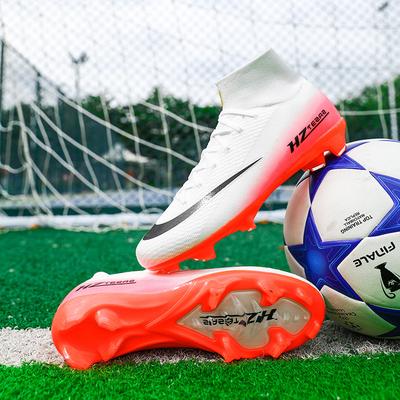 New High-top Football Shoes Men's and Women's Adult Grass Anti-skid Competition Training Professional Football Shoes