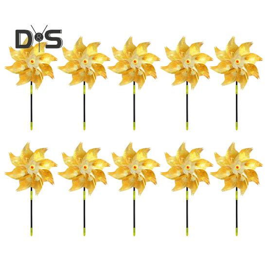 

10 шт. садовая вертушка для отпугивания птиц высотой 20,5 дюйма, светоотражающая вертушка для двора, декоративная вертушка для отпугивания птиц для патио, фермы, сада C