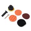 Car Polishing Pad Kit Frosted Paper Electric Drill Polish Head for Car Waxing Sealing Enamel