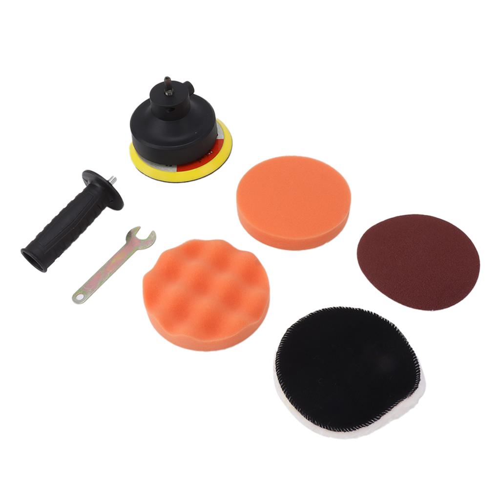 Car Polishing Pad Kit Frosted Paper Electric Drill Polish Head for Car Waxing Sealing Enamel