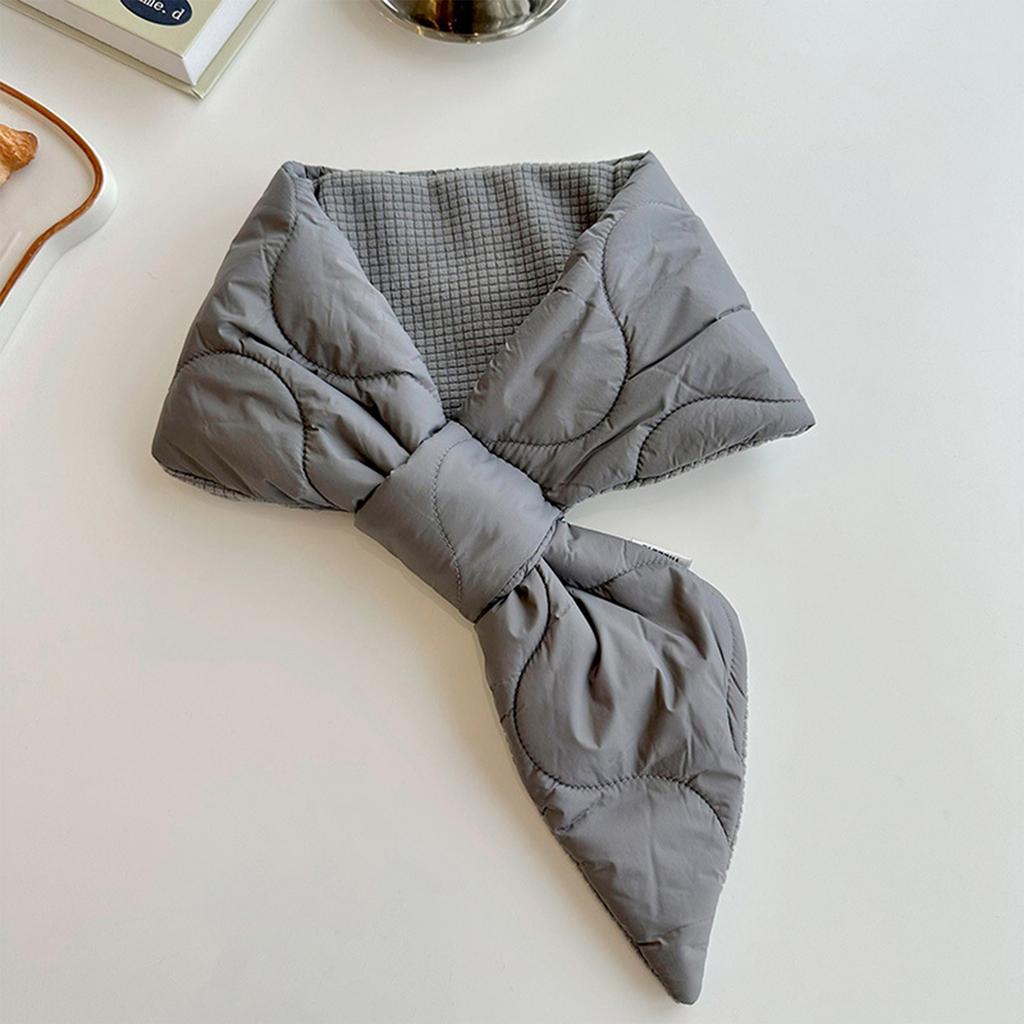 Women's Down Cotton Small Ear Scarf, Versatile And Lazy, Thick And Warm Small Scarf, Shawl