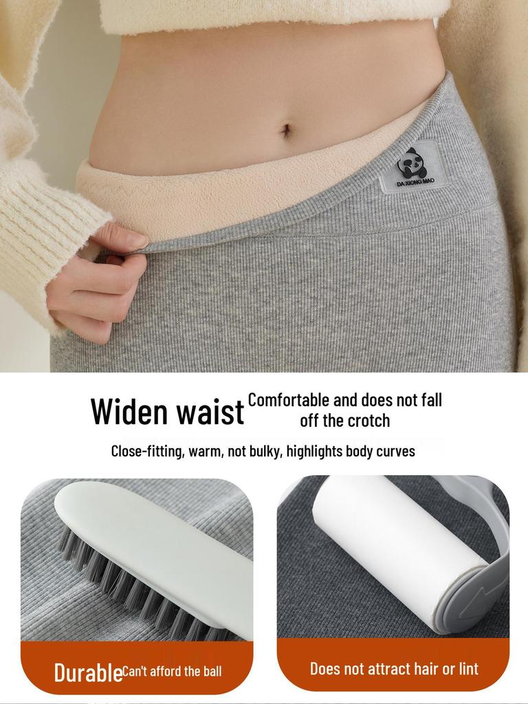 Women's 2025 High Waist Thick Fleece-Lined Cotton Wool Leggings for Winter