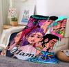 Custom Name Huntrix Squad Flannel Blanket Throw Blanket Soft Warm Sofa Bed home Decor Unique Gift