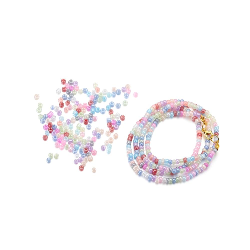500pcs 3mm Cute Colorful Charm Macaron Glass Seed Beads Cute Small Bead Sweets For DIY Nacklace Jewelry Craft Making Accessories