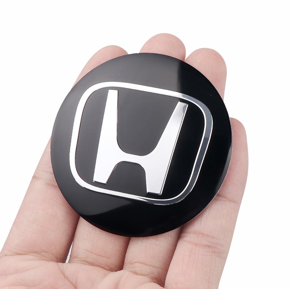 4PCS Honda Car Wheel Center Cap Metal Badge Sticker 56mm For Honda Civic Accord Car Wheel Decoration Sticker Accessories RF6