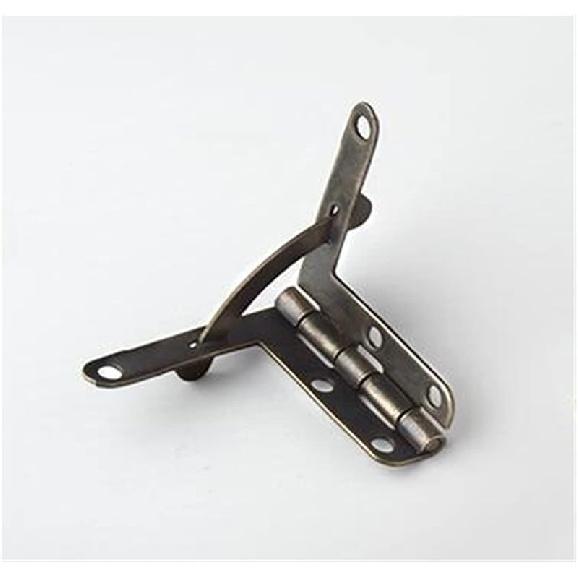 Hinges 10psc/lot Antique Bronze 90 Degree Support Spring Hinge for Wooden Jewelry Box Gift Box Furniture Hardware Accessories 22 * 29cm (Color :