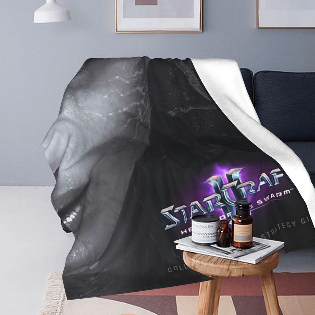 Game StarCraft Gamer  Blanket Flannel Sofa Throw Blanket Portable for Couch Bedding Travel Throws Bedspread Quilt
