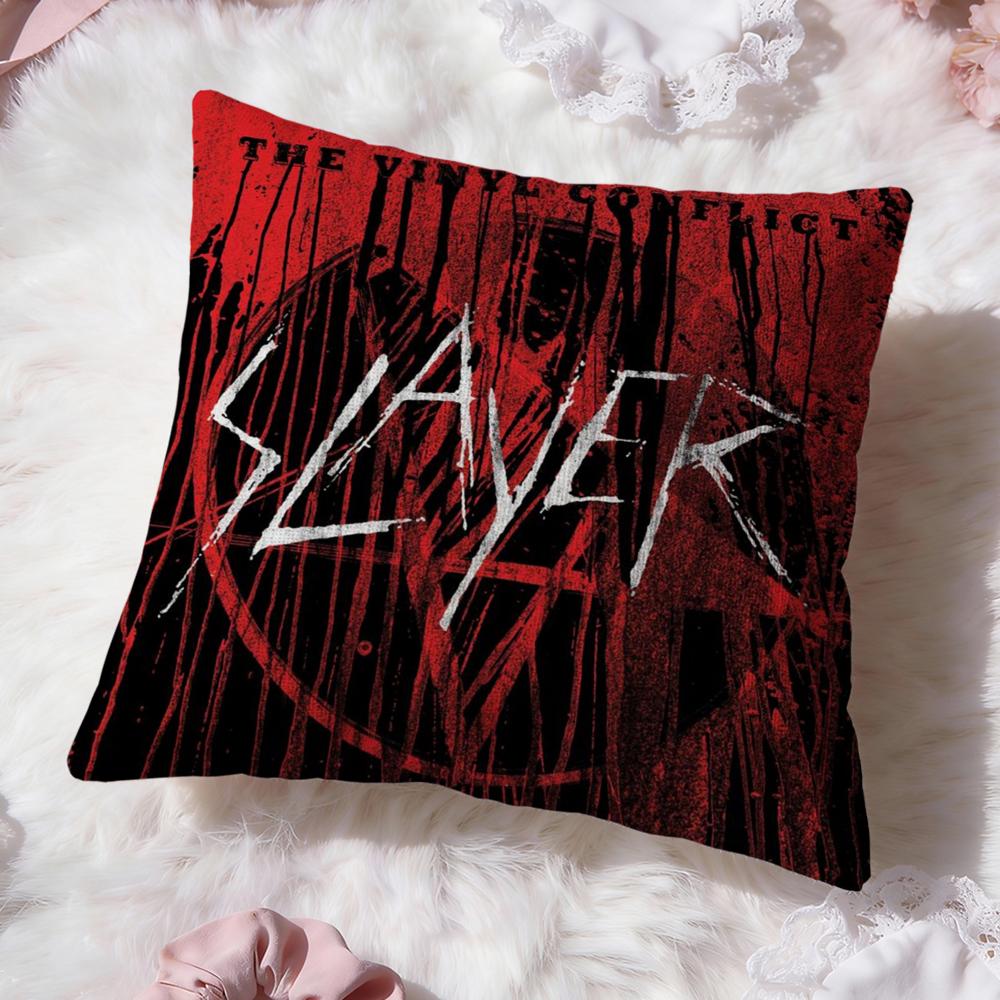 Heavy Metal Band S-Slayer Kuddfodral Premium Komfort Vändbart Kuddfodral - Två i Ett Design för Alla Rum & Bilinteriör