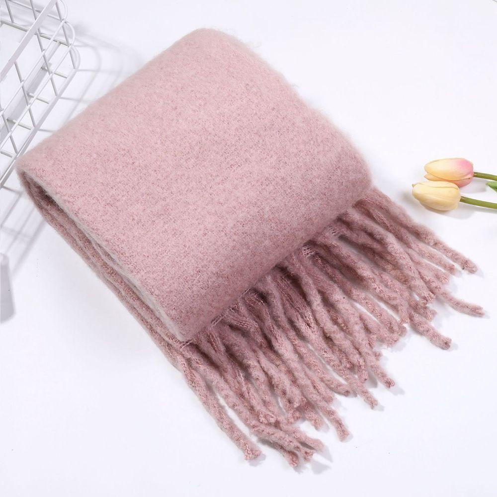 Winter Korean Style Scarves Pashmina  Wraps Female Cashmere Shawl Cashmere Scarves Solid Scarf