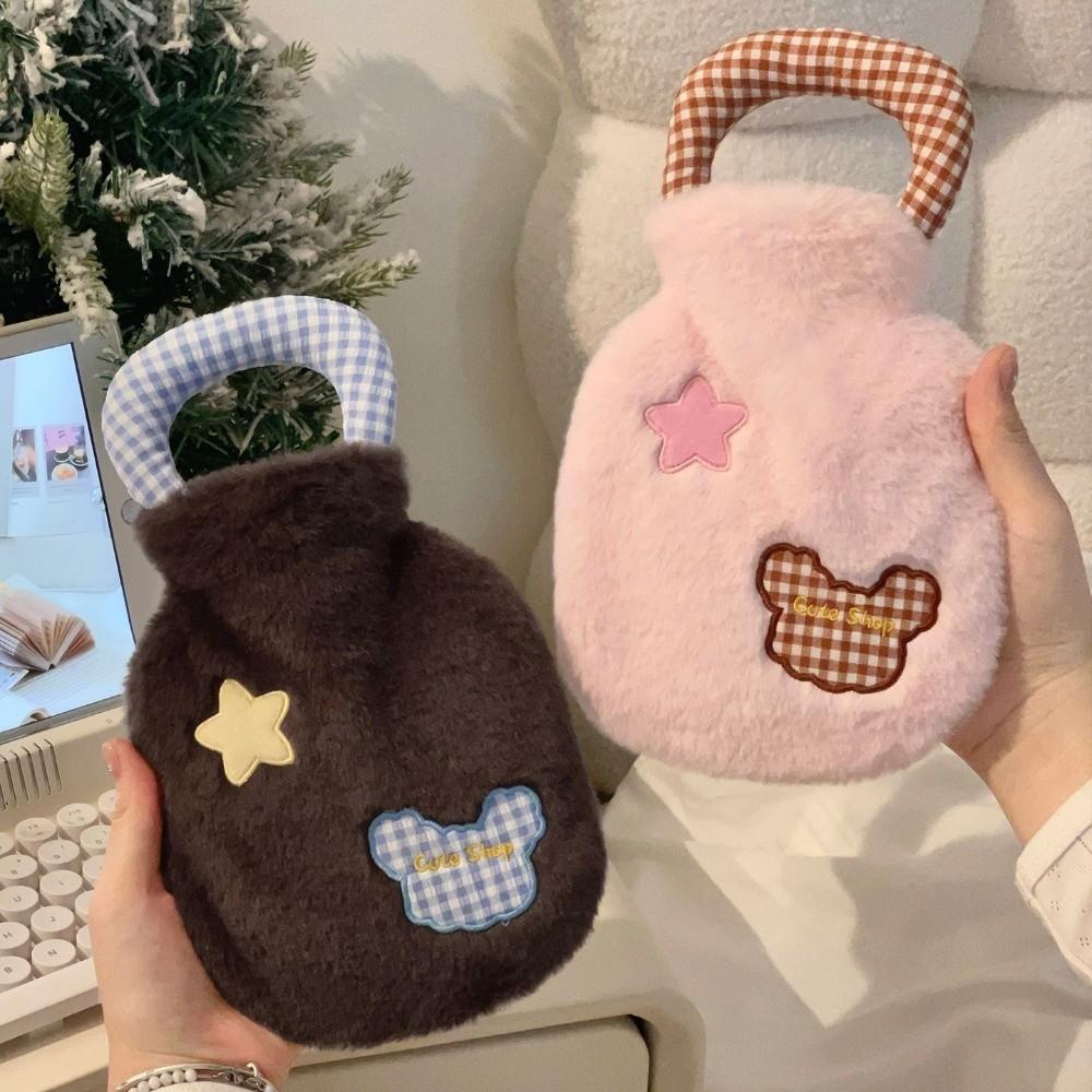400ml Period Hot Water Bag Soft Cover Warm Water Bag Hand Feet Warmer  for Hot and Cold Compress