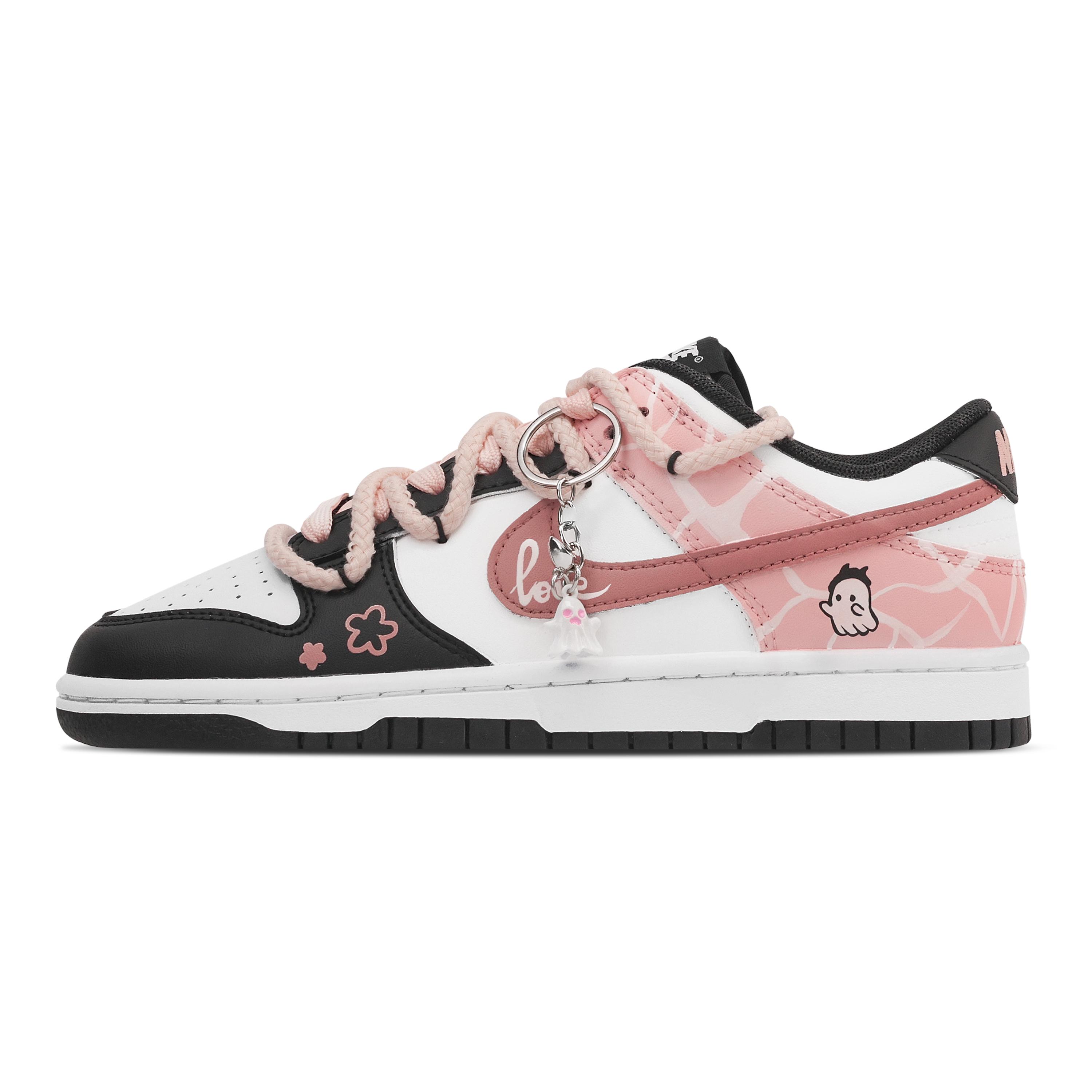 

Nike Dunk Abrasion Resistant Low top Skateboard Shoes Unisex Black Pink DD1391-100(Team773-) 41