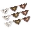 5pcs Alloy Heart Magnetic Clasps 16x25mm Exquisite Metal Clasp Connectors Charms For Jewelry Making DIY Bracelets Accessories