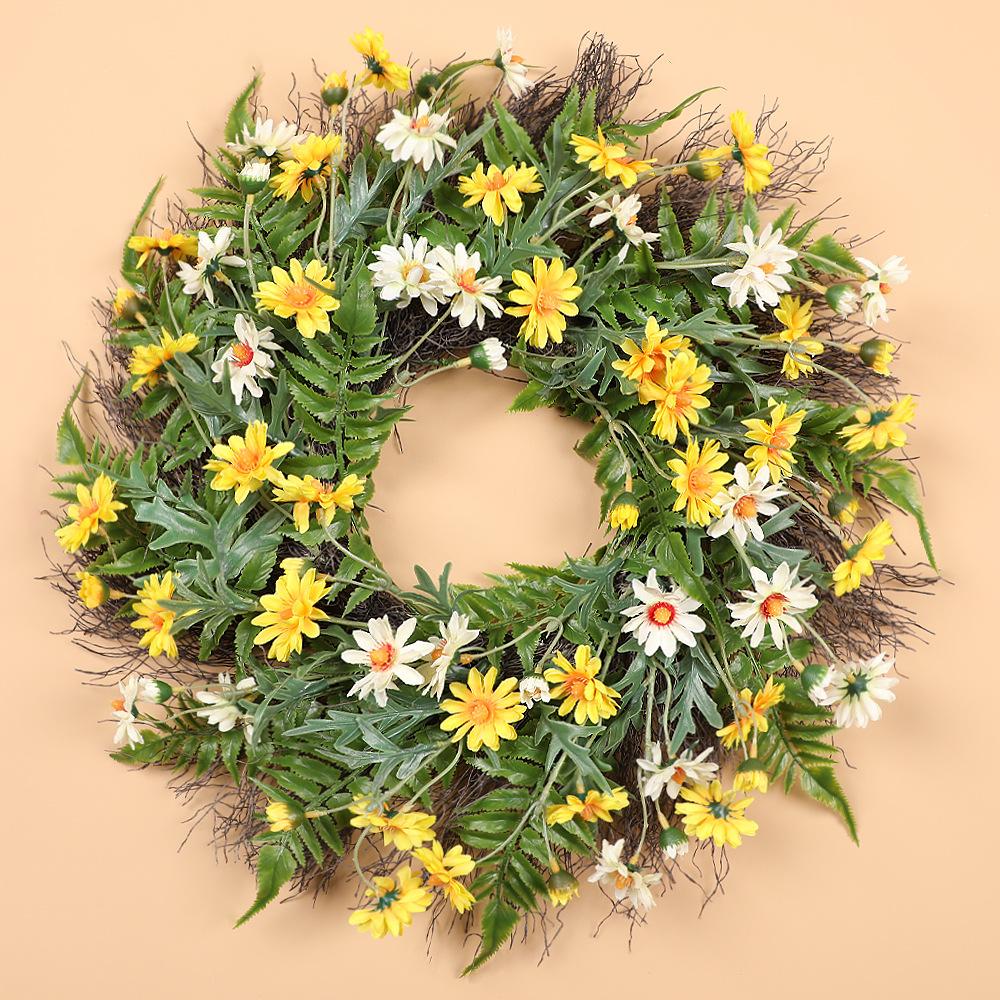 

Гирлянда ромашка имитация цветка дверной подвесной светильник прямые продажи 45CM