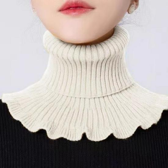 Women's Cozy Cervical Neck Warmer Snood – Soft Core-Spun Yarn Pullover for Fall & Winter