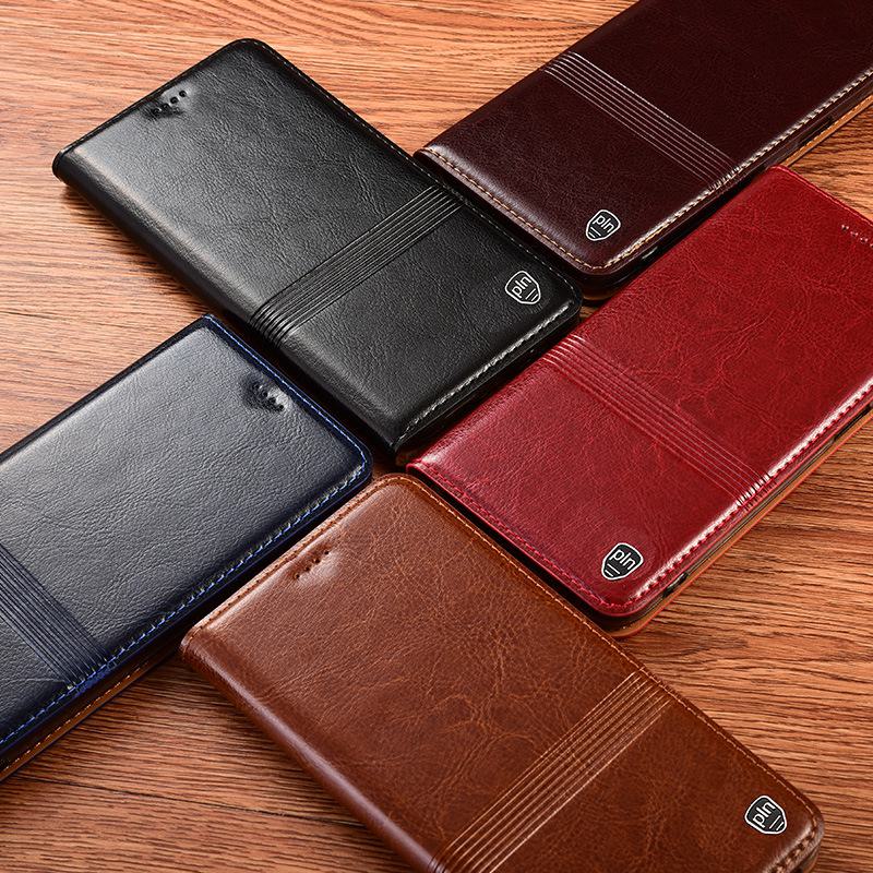 Genuine Leather Flip Cover for Huawei Mate 60 Pro, Mate 50 - Anti-Fall, Protective Shell.