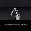 Customized Car Engine Piston Keychain - Metal Automotive Gift Pendant