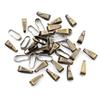 100pcs 11*4mm Bronze Gold Silver Plated Pendant Necklace Buckle Clasp Connectors For DIY Jewelry Making Findings Accessories 