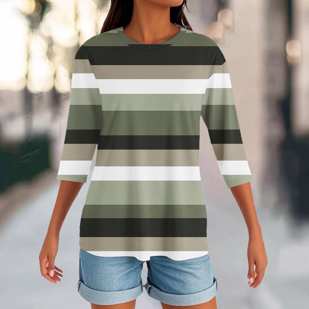 Women's Round Neck Hem Slit Fashion Casual Solid Color Short-sleeved Top