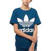 Adidas Originals TREFOIL TEE T Shirt Blue Teenagers DV2906