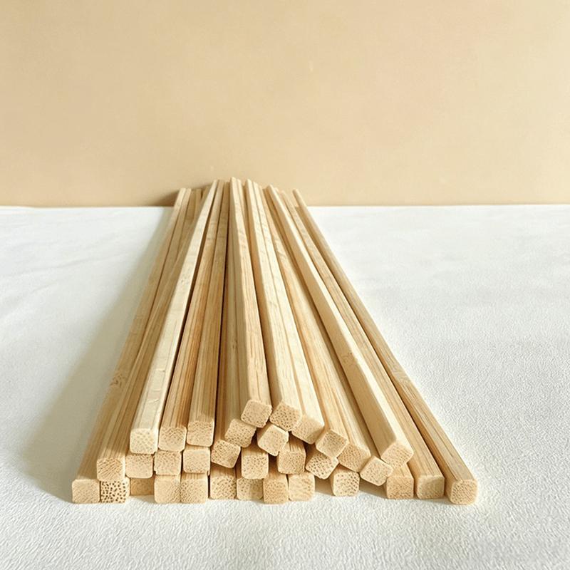 10/20/30Pcs Wood Sticks, Square Wooden Dowels, Hardwood Unfinished Wooden Strips For Diy Molding Crafts Projects Making