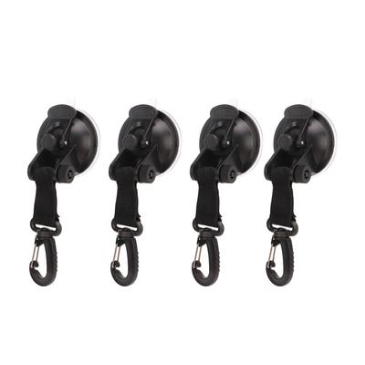 4Pcs Heavy Duty Suction Cups Anchor High Strength Portable Strong Suction Cups with Hooks for