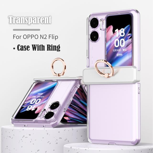 Hinge Protective Ring Funda For Oppo Find N2 Flip Case For Oppo Find N2 Flip 5g Hinge Case Protection Heavy Armor Full Cover