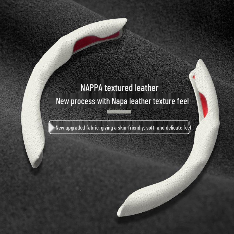 Tesla Model 3/Y Ultra-thin Non-slip Sweat-absorbing Steering Wheel Cover with Card Holder for All Seasons
